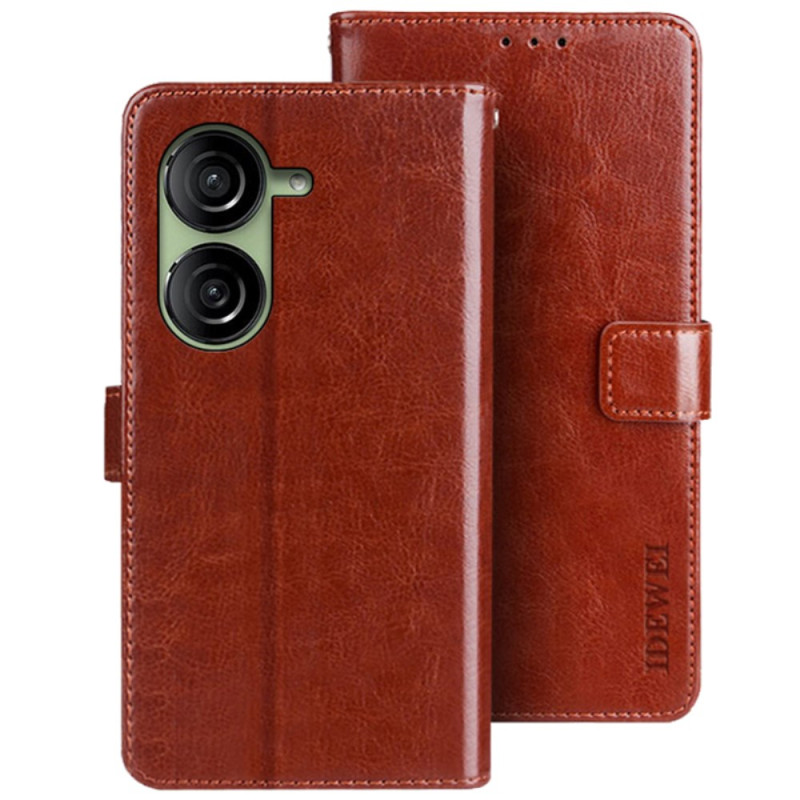 Capa retro em pele sintética para Asus Zenfone 10 IDEWEI