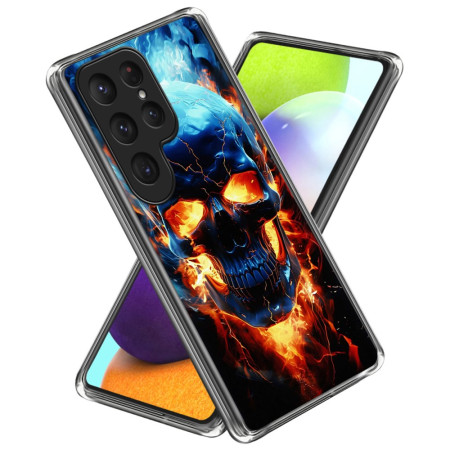 Capa Crânio em Chamas para...