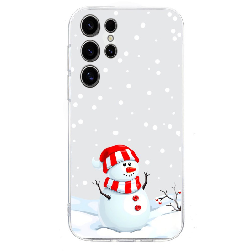 Capa boneco de neve para Samsung Galaxy S25 Ultra 5G