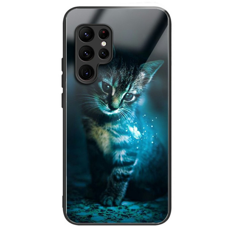 Samsung Galaxy S25 Ultra 5G Capa de vidro temperado Gato