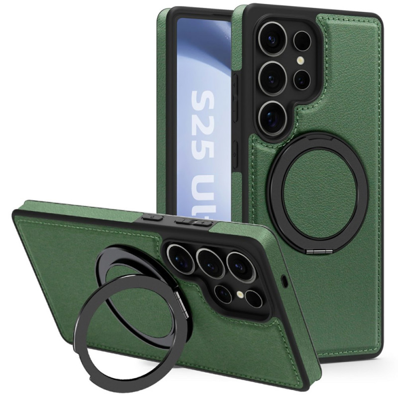 Capa magnética para Samsung Galaxy S25 Ultra 5G com suporte rotativo