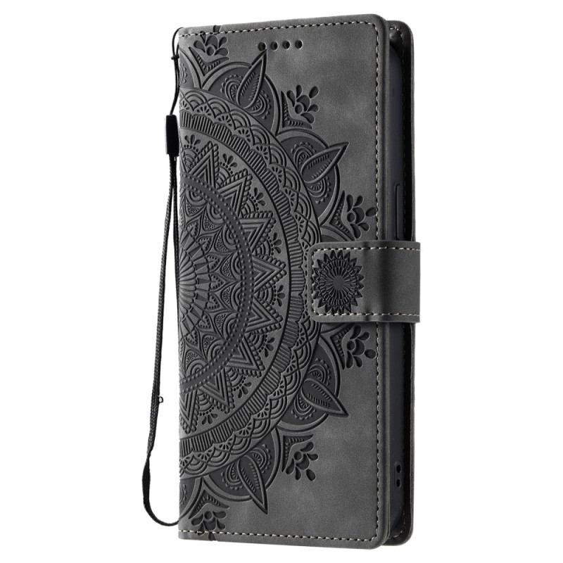 Capa para Samsung Galaxy S25 Ultra 5G Efeito camurça Mandala