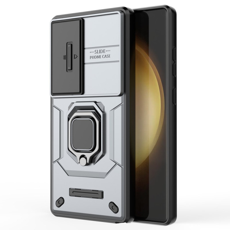 Capa Samsung Galaxy S25 Ultra 5G resistente a anéis com protetor de lentes