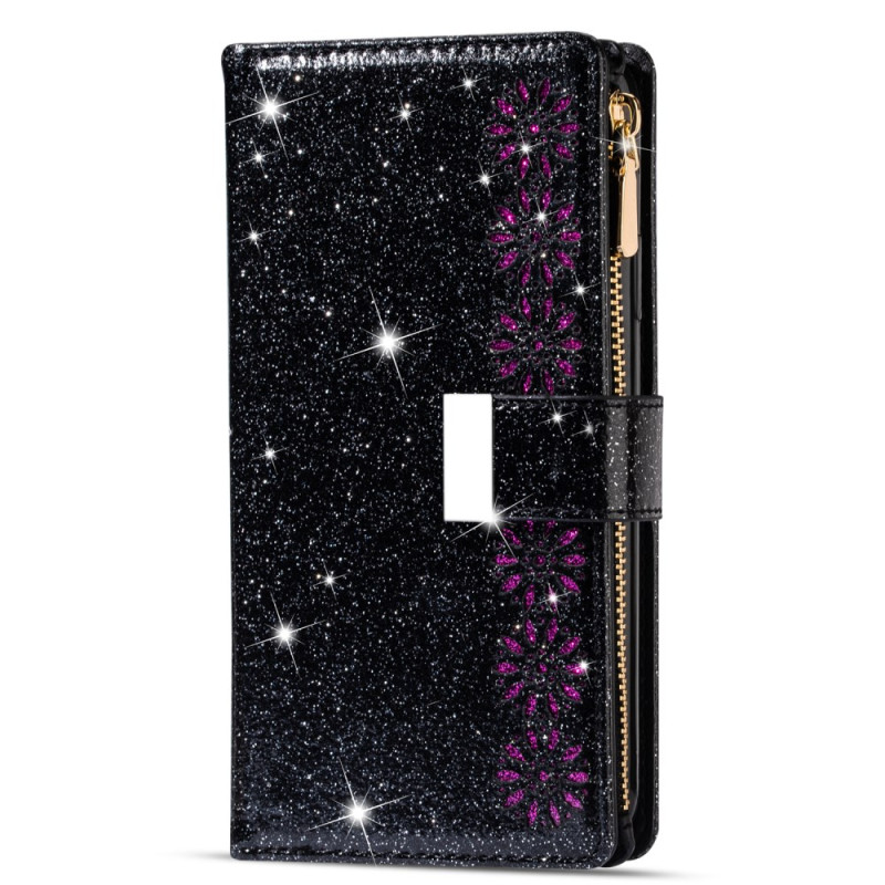 Capa Samsung Galaxy S25 Ultra 5G Glitter Fecho Prata