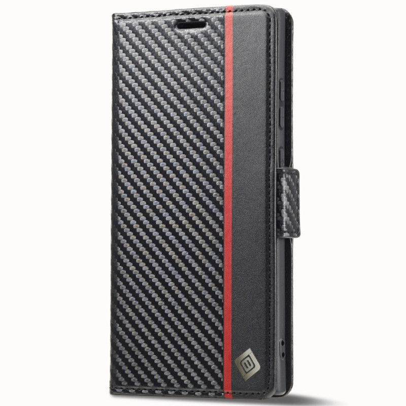 Capa de fibra de carbono LC.IMEEKE para Samsung Galaxy S25 Ultra 5G