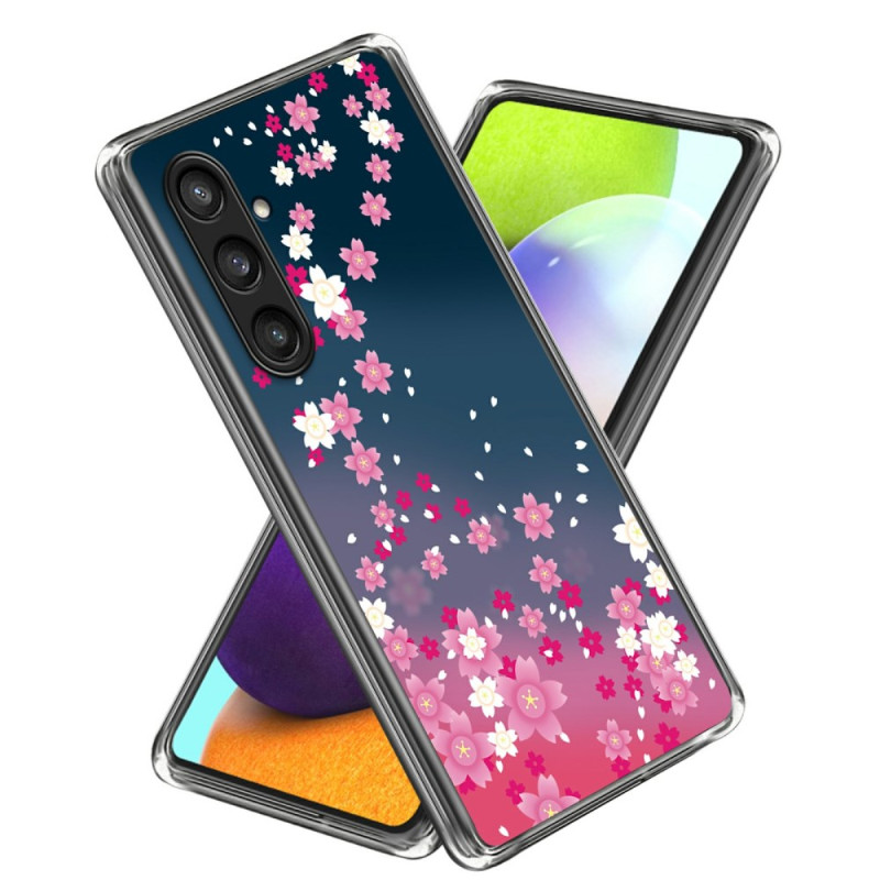 Capa de flores cor-de-rosa para Samsung Galaxy A56 5G