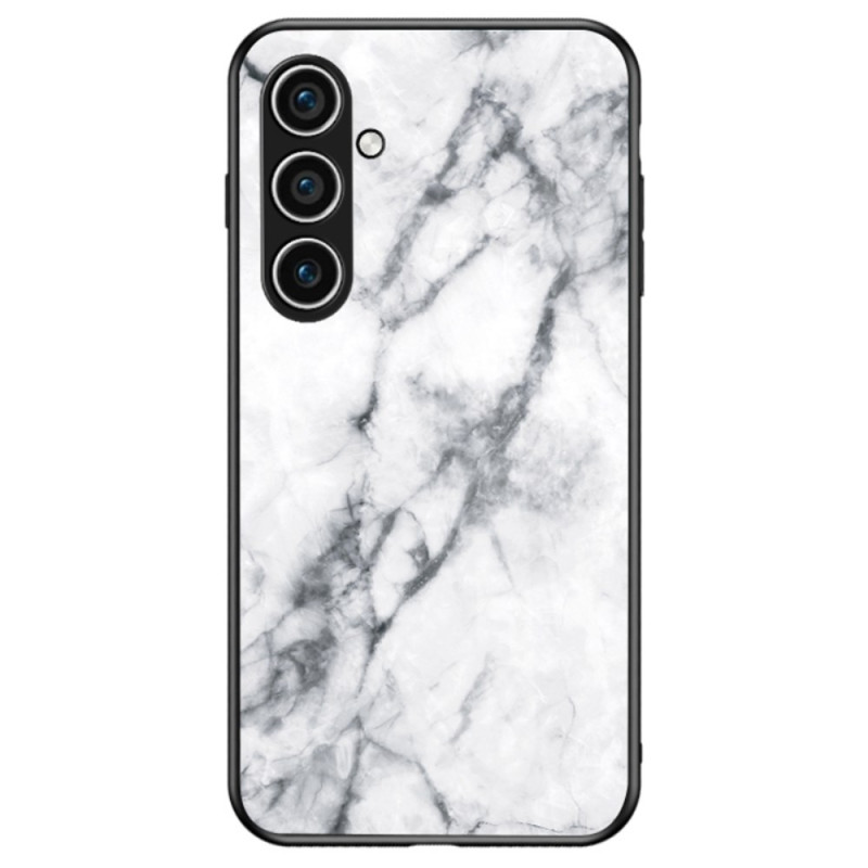 Capa de vidro temperado estilo mármore para Samsung Galaxy A56 5G