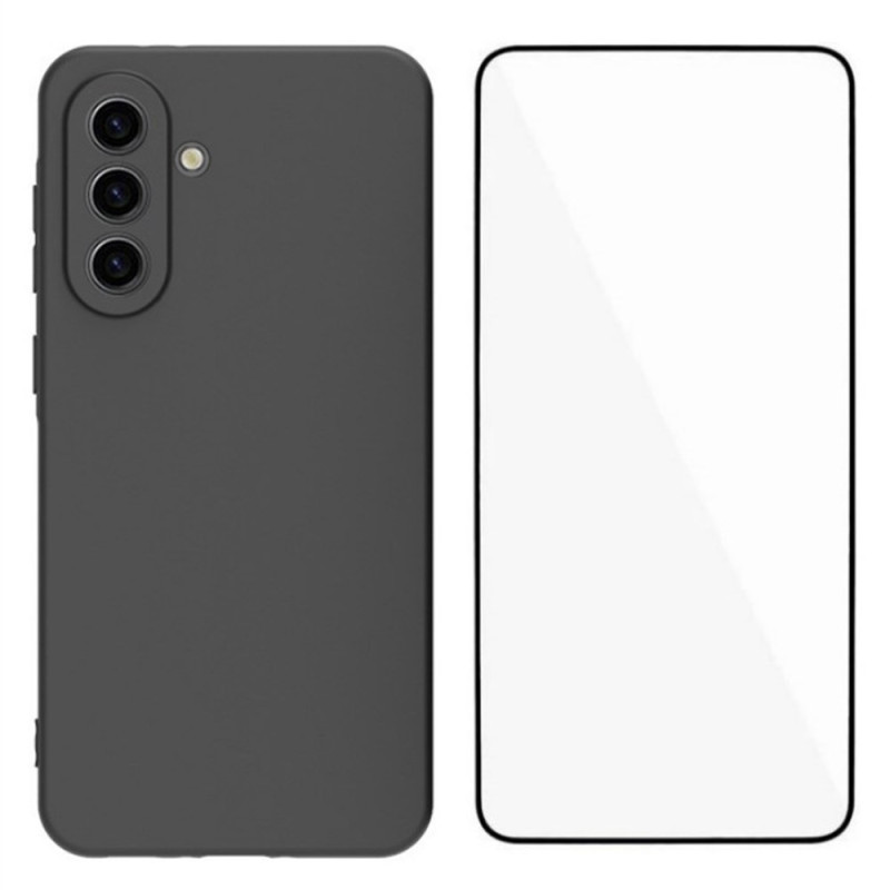 Capa Samsung Galaxy A56 5G 2 em 1 Silicone mate com protetor de ecrã