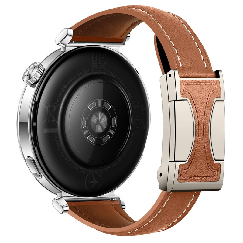 Samsung Galaxy Watch7/6/5/4/3 / FE / Classic / Active / Gear Bracelet Couro verdadeiro