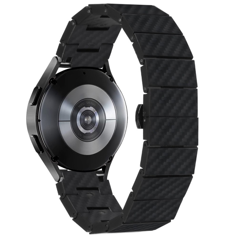 Bracelete Samsung Galaxy Watch6/5/4/3 / FE 40mm / Textura clássica em fibra de carbono