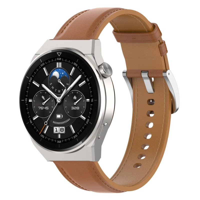 Samsung Galaxy Watch6/5/4 / Bracelete clássica em pele genuína com estilo