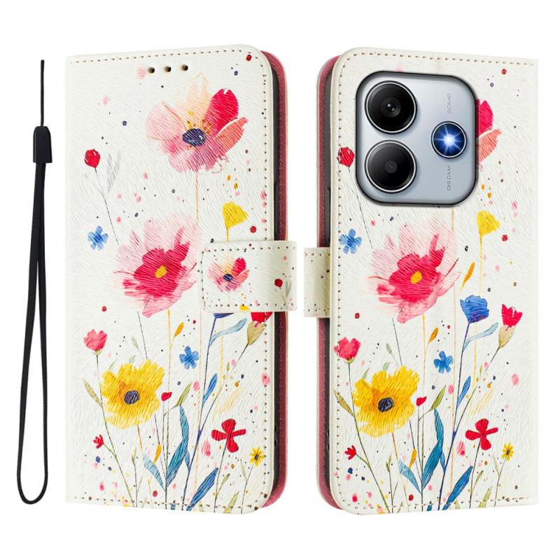 Capa floral Xiaomi Redmi Note 14 5G