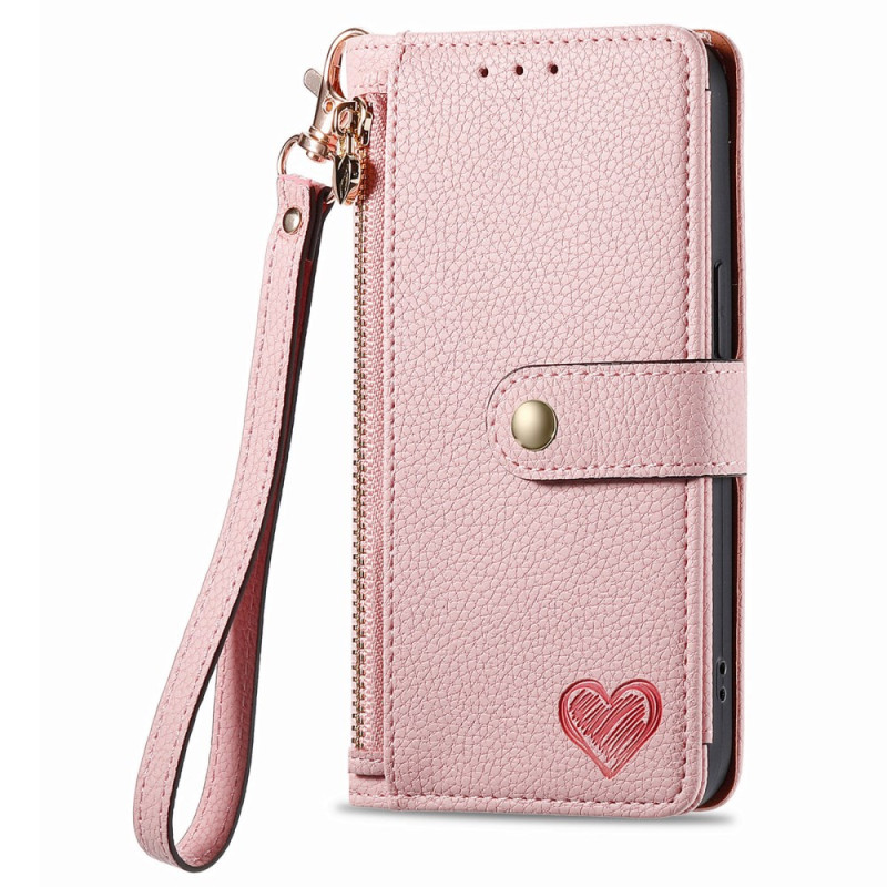 Capa RFID Xiaomi Redmi Note 14 5G com carteira e bolso com fecho RFID