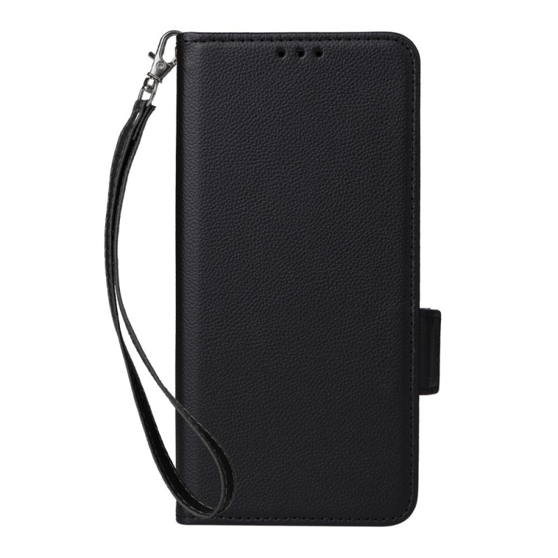 Xiaomi Redmi Note 14 Capa com alça
 de tecido Litchi