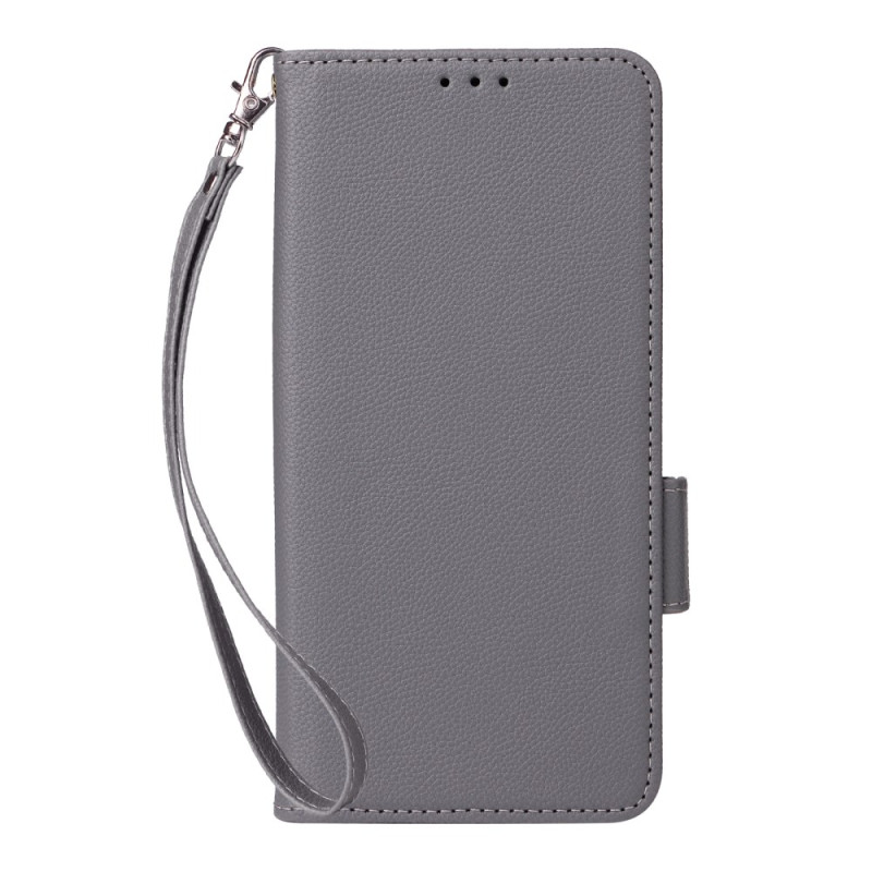 Xiaomi Redmi Note 14 Capa com alça
 de tecido Litchi