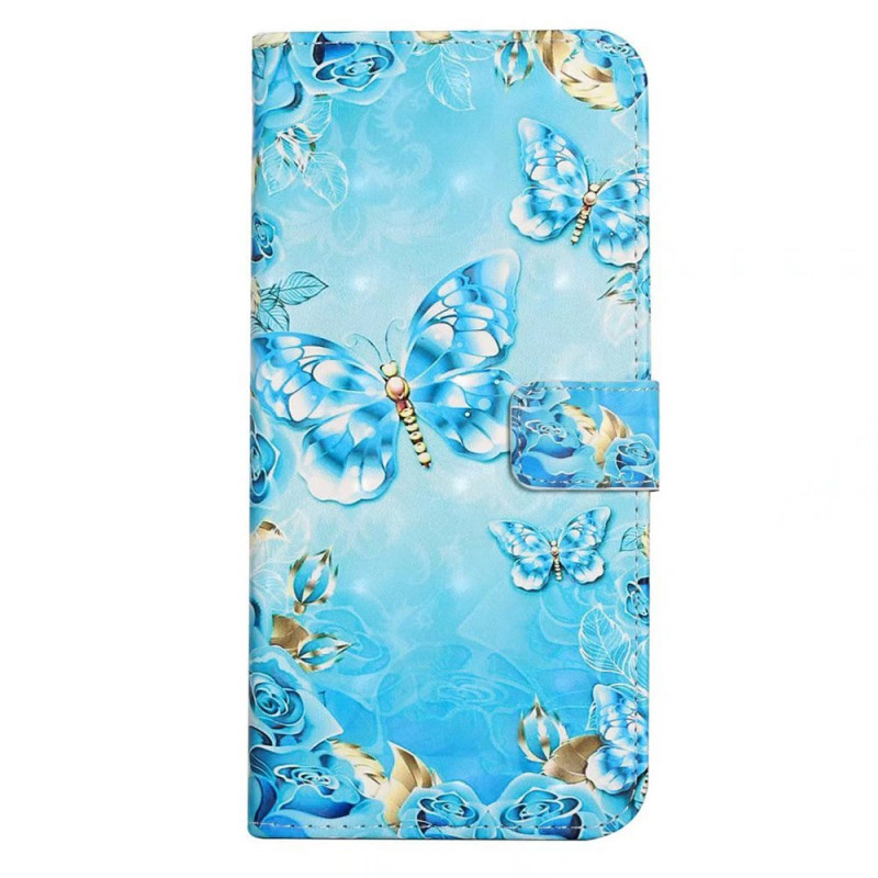 Capa Samsung Galaxy A26 5G Azul Borboletas em voo