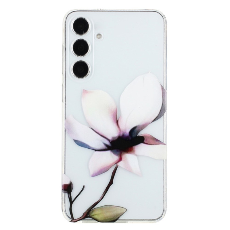 Capa flor branca para Samsung Galaxy A26 5G