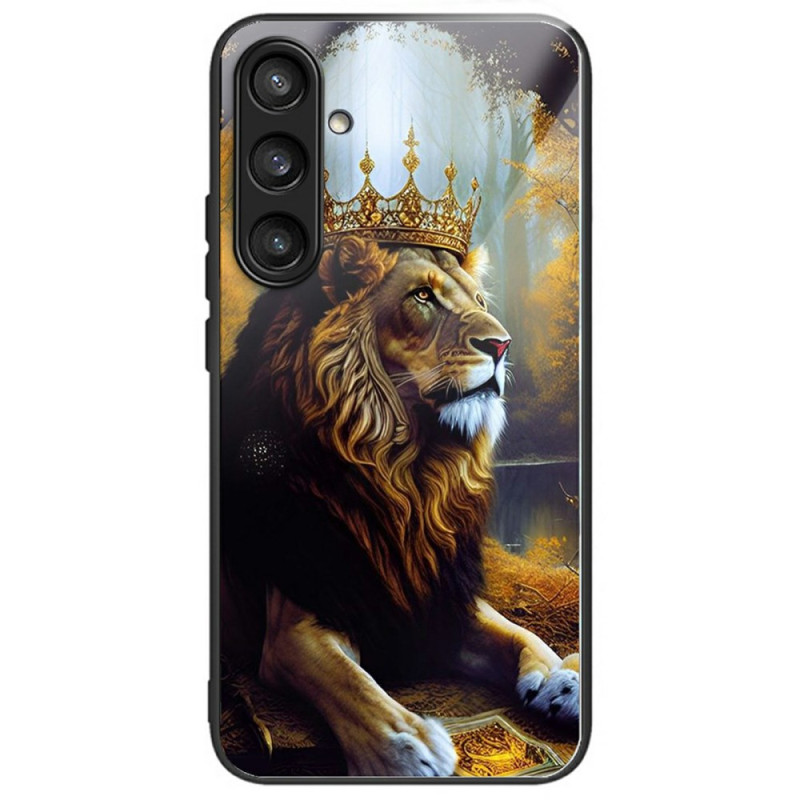 Capa de vidro temperado Samsung Galaxy A26 5G Gold Lion Crown