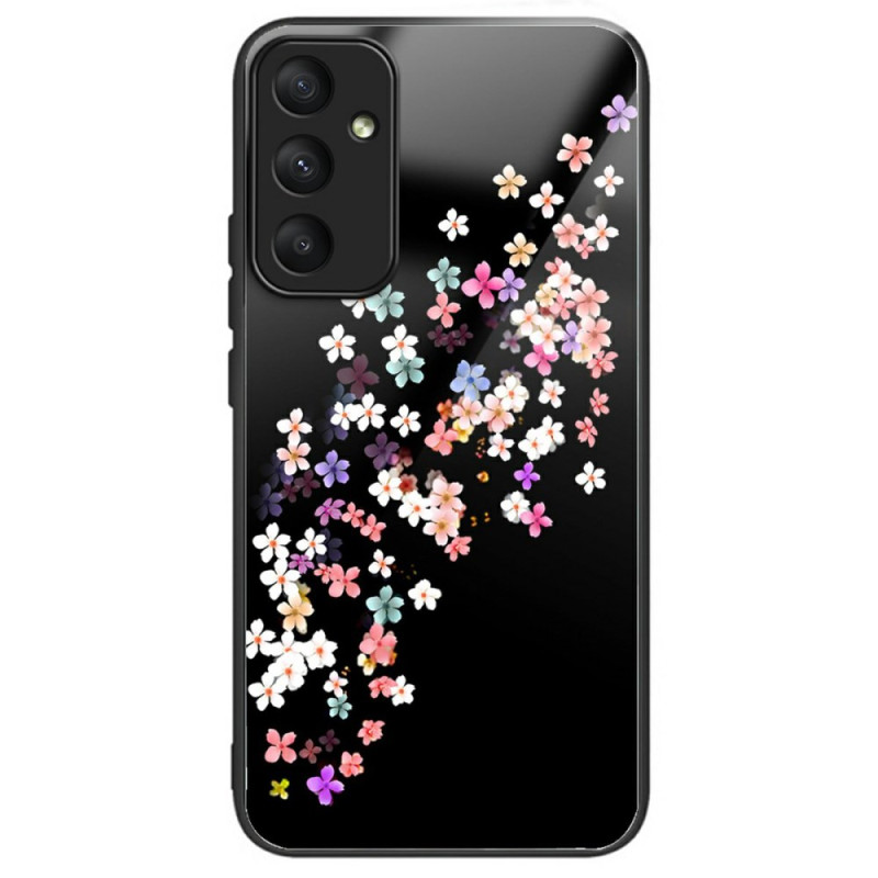 Capa de vidro temperado Samsung Galaxy A26 5G com padrão floral colorido