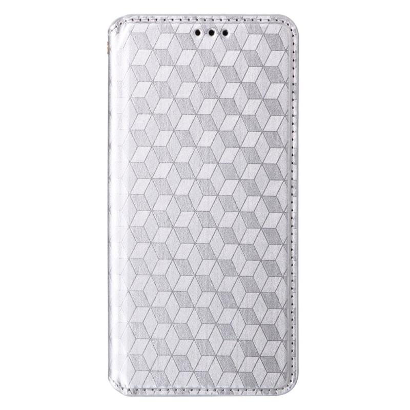 Capa Flip Cover Samsung Galaxy A26 5G 3D com padrão de diamante