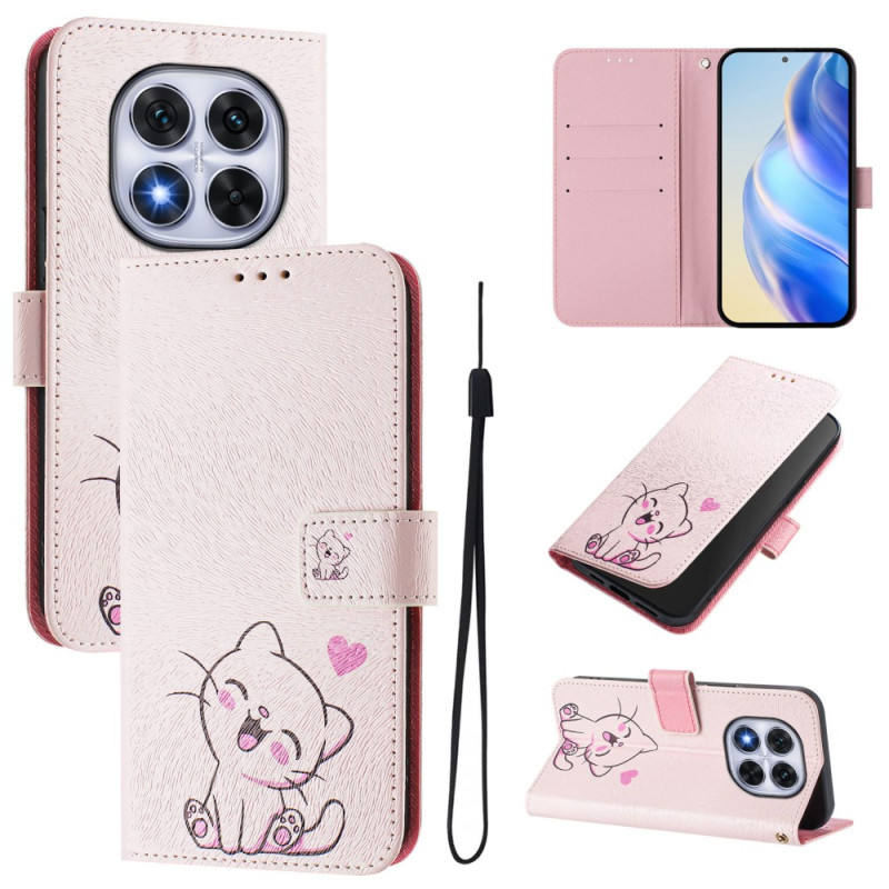 Capa Xiaomi Redmi Note 14 Pro 5G / Redmi Note 14 Pro Plus 5G com padrão de gato giro