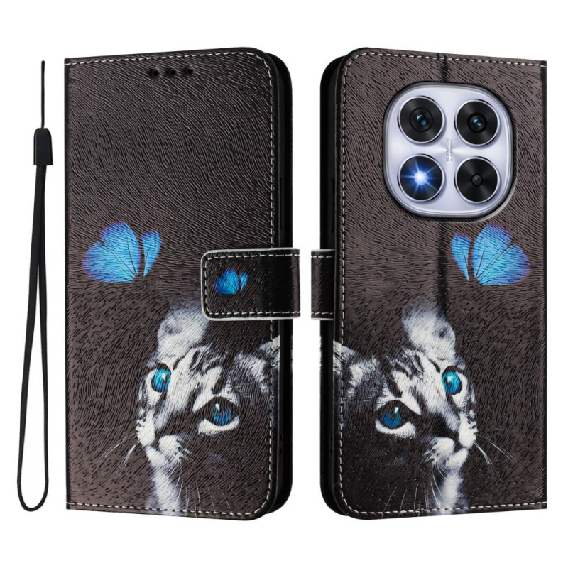 Capa Xiaomi Redmi Note 14 Pro 5G / Redmi Note 14 Pro Plus 5G Design de borboleta e gato