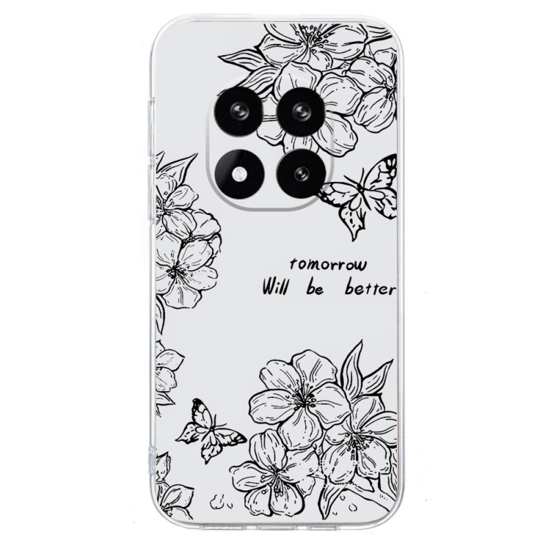 Capa Xiaomi Redmi Note 14 Pro 5G Design
 de borboletas e flores