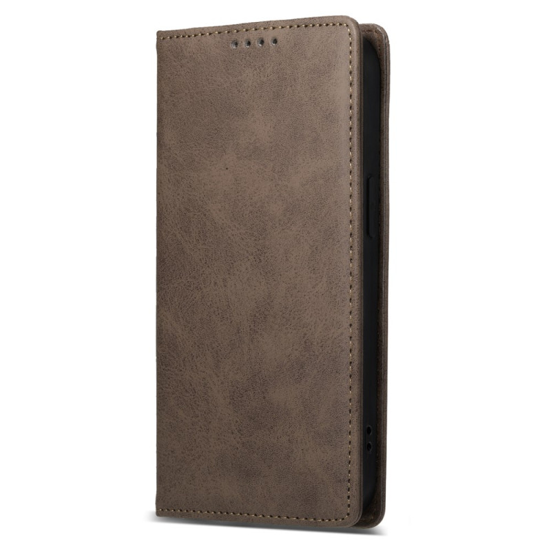 Capa Flip Xiaomi Redmi Note 14 Pro 5G Efeito Couro Vintage