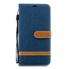Samsung Galaxy J6 Plus Case Fabric & Leather Effect