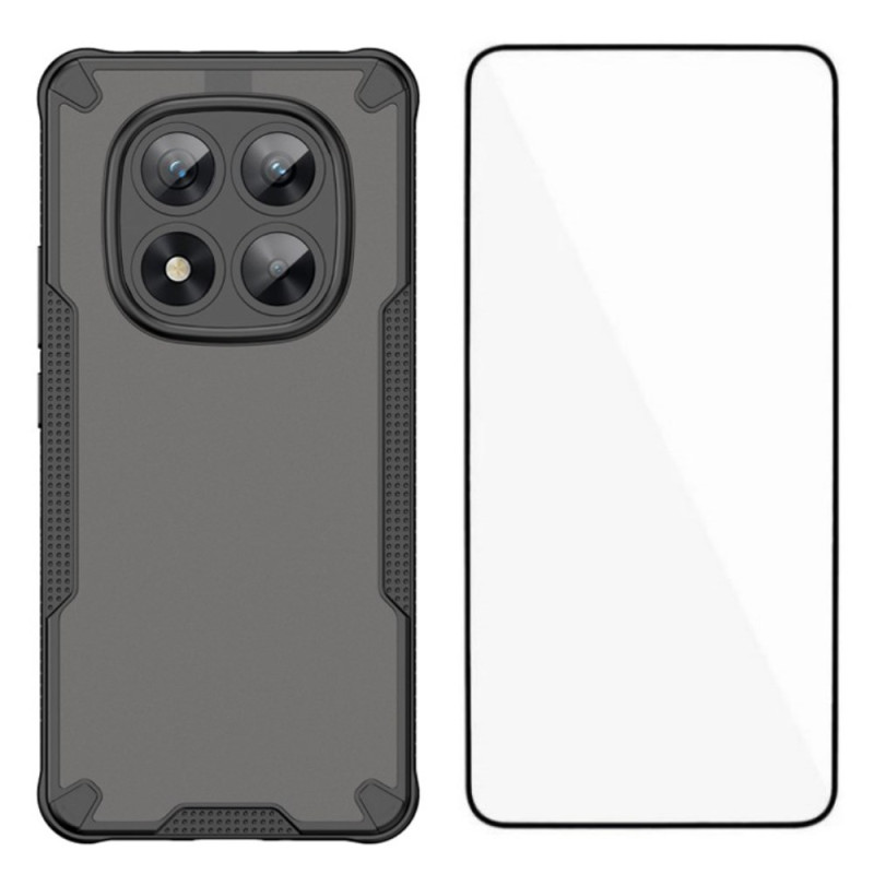 Capa de silicone colorida Xiaomi Redmi Note 14 Pro 5G com proteção de ecrã em vidro temperado