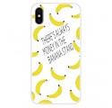 iPhone XS Clear Case Banana Money