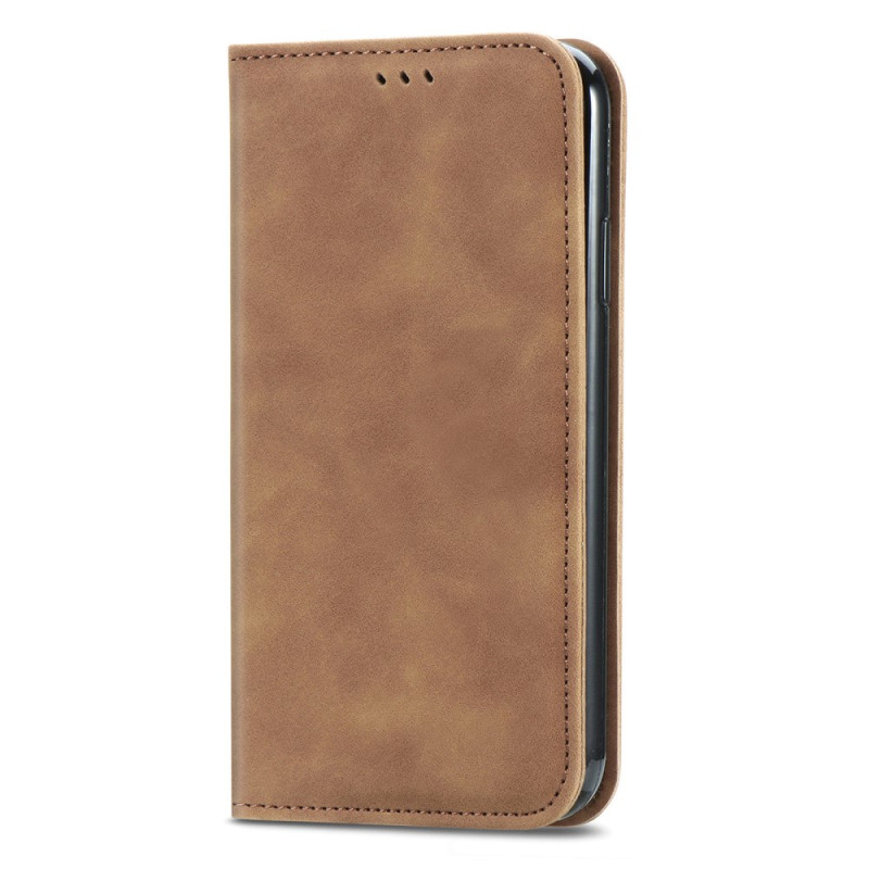 Capa Flip Cover Xiaomi Redmi Note 14 Pro Plus 5G Efeito Couro