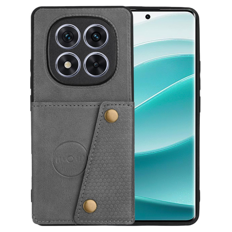 Xiaomi Redmi Note 14 Pro Plus 5G Style Capa
 em pele, suporte para cartão e suporte