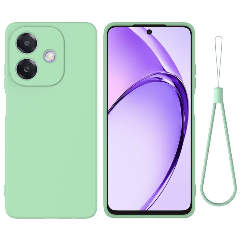 Capa de silicone líquida Oppo A3X / A40 com correia