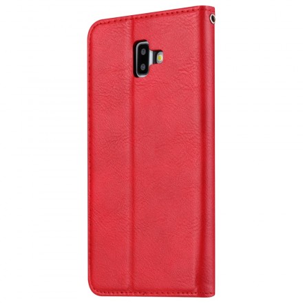 Capa Flip Cover Samsung Galaxy J6 Plus Capa de cartão em pele