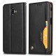 Capa Flip Cover Samsung Galaxy J6 Plus Capa de cartão em pele Capa Flip Cover Samsung Galaxy J6 Plus Capa de cartão em pele