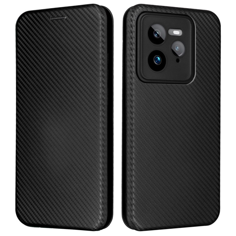 Capa Flip Cover Realme GT 7 Pro 5G Fibra de carbono