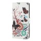Samsung Galaxy A7 Case Butterflies e Flowers Design