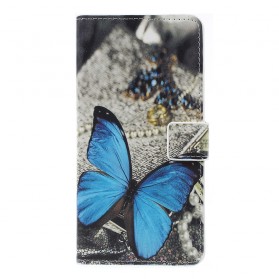 Samsung Galaxy A7 Capa Azul Butterfly