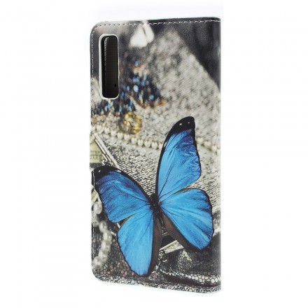 Samsung Galaxy A7 Capa Azul Butterfly