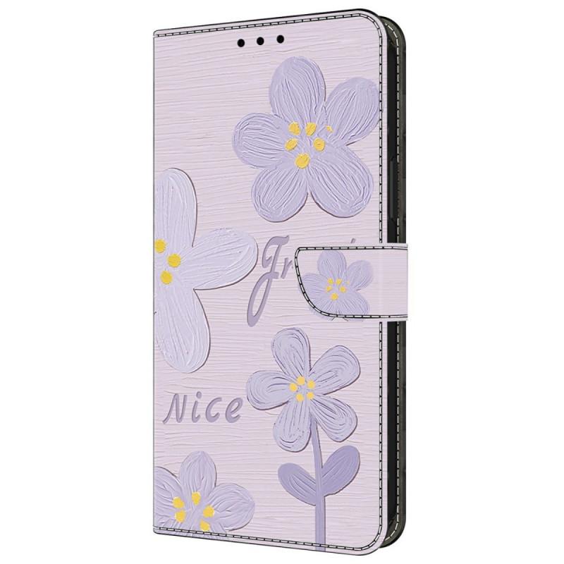 Capa de flor roxa Xiaomi Redmi 14C / Poco C75