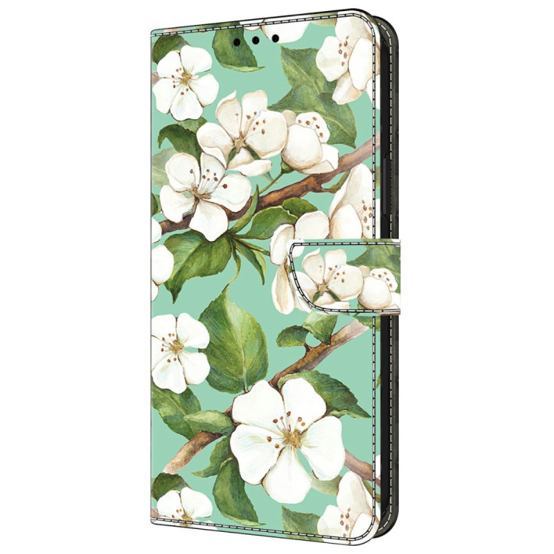 Capa de flores em aguarela para Xiaomi Redmi 14C / Poco C75