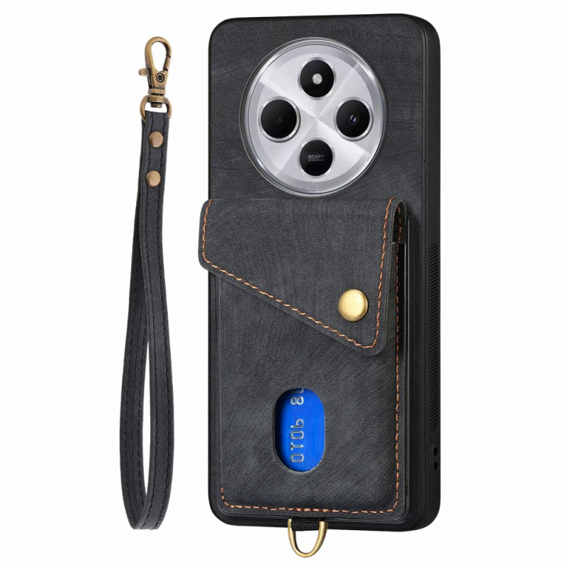 Xiaomi Redmi 14C / Poco C75 Retro Case Suporte para cartão e suporte