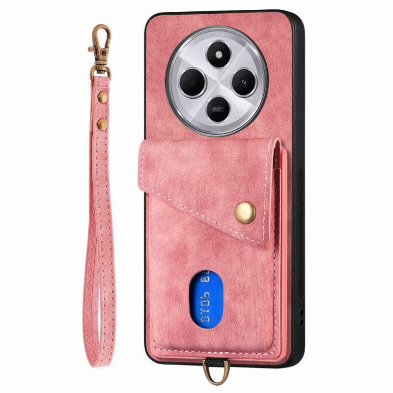 Xiaomi Redmi 14C / Poco C75 Retro Case Suporte para cartão e suporte