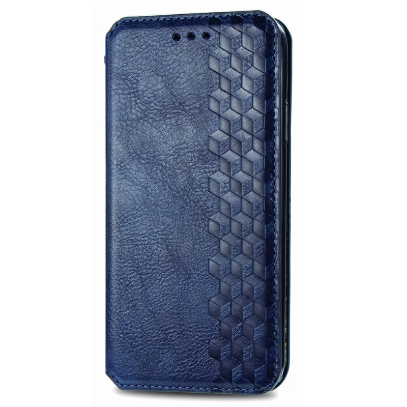 Capa Flip Cover Xiaomi Redmi 14C / Poco C75 Efeito Camurça Frisado Vintage