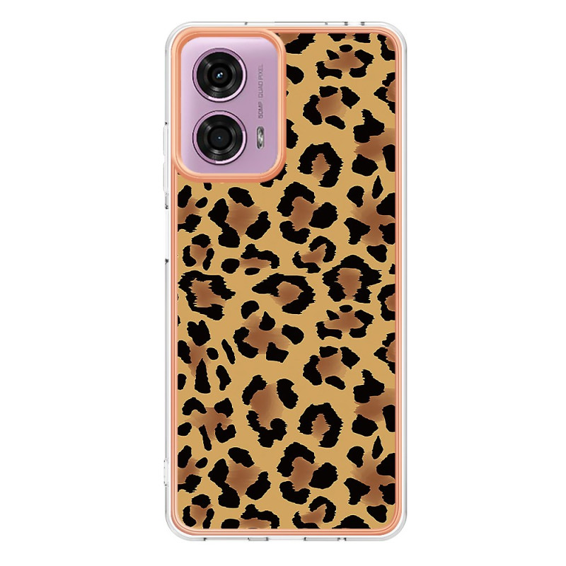 Moto E14 Capa
 com padrão leopardo