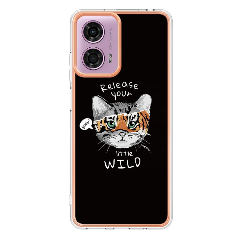 Capa para Moto E14 Design
 de gato / tigre