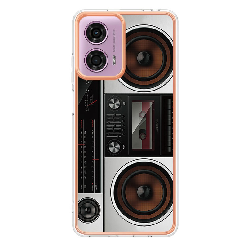 Capa com padrão de rádio para Moto E14