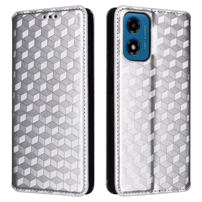 Capa Flip Cover Moto E14 3D Losanges