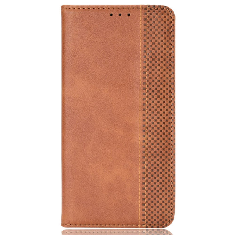 Capa Flip Cover Moto E14 Vintage Frieze